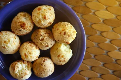 Various cheese bread on a plate Stock Photos