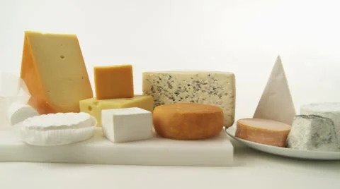 Various cheeses Stock Footage 8571901