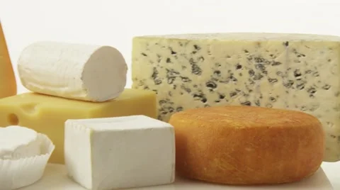 Various cheeses Stock Footage 8571905