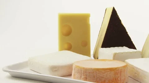 Various cheeses Stock Footage 8571906