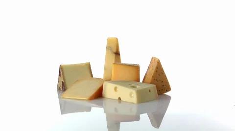Various cheeses Stock Footage 8574835