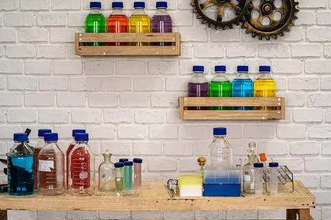 Various chemicals 스톡 사진