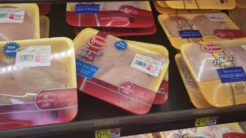 Various Chicken Grocery Stock Footage 202281393