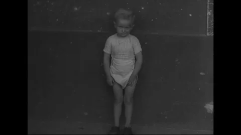 Various children affected by war - 1946 Stock Footage 83656793
