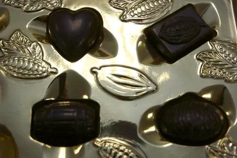 Various chocolate sweets Stock-Fotos