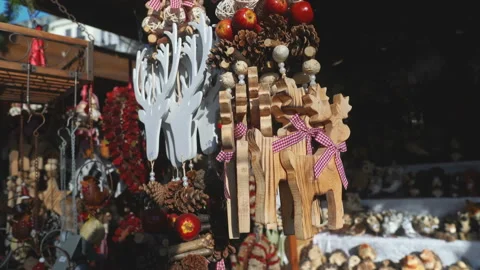 Various Christmas decorations Stock Footage 99309864