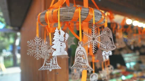 Various Christmas decorations Video stock 99310394