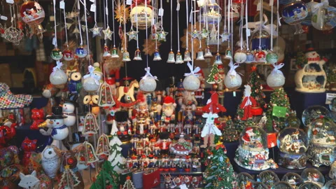 Various Christmas decorations Video stock 99311043