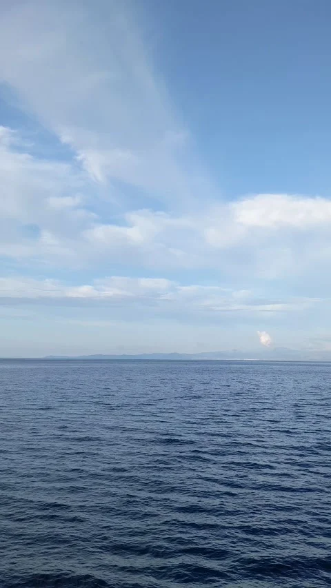 Various cloud patterns above the eastern Indonesian ocean Stock Footage 292326574