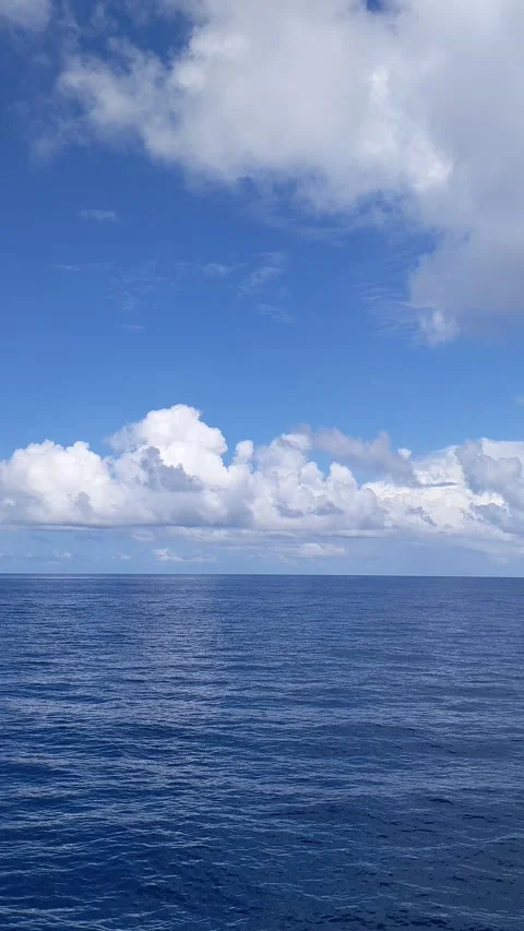 Various cloud patterns above the eastern Indonesian ocean Stock Footage 292335244