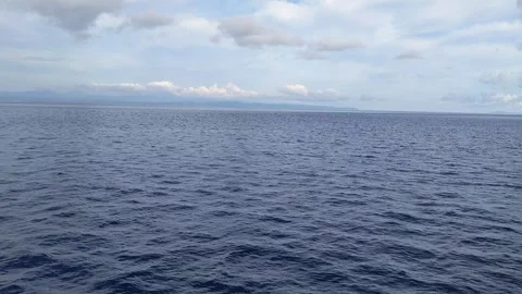 Various cloud patterns above the eastern Indonesian ocean Stock Footage 292336042