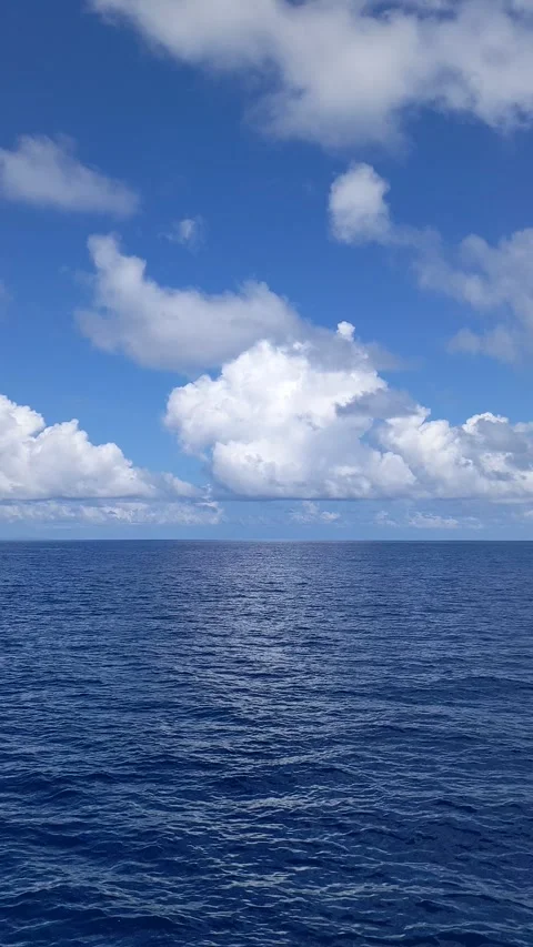 Various cloud patterns above the eastern Indonesian ocean Stock Footage 292336226