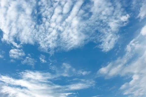 Various clouds in blue sky Stock Photos