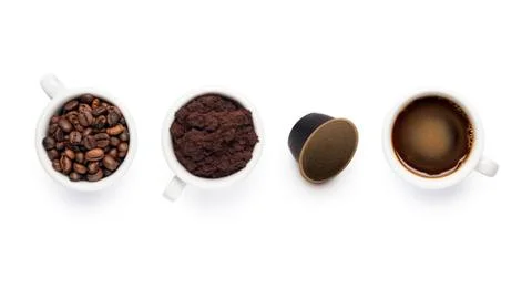 Various coffee cups Stock Photos