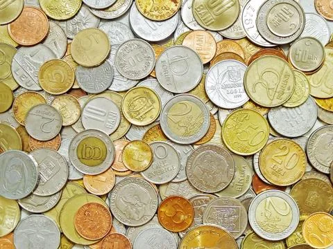 Various coins Foto stock