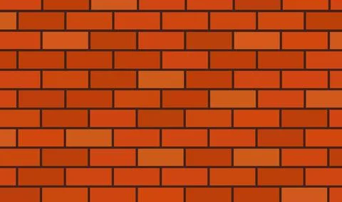 Various color bricks wall Stock Illustration
