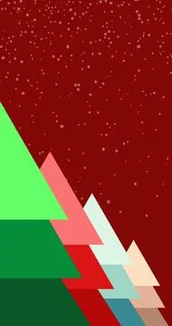 Various color group of christmas tree for seasonal greeting, copy space Stock Illustration
