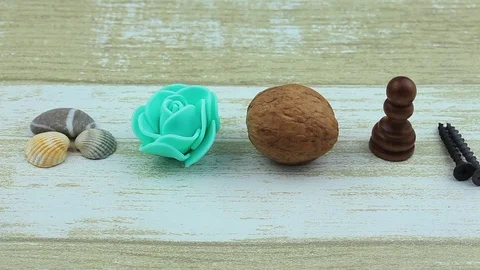 Various color objects Stock Footage 82052581