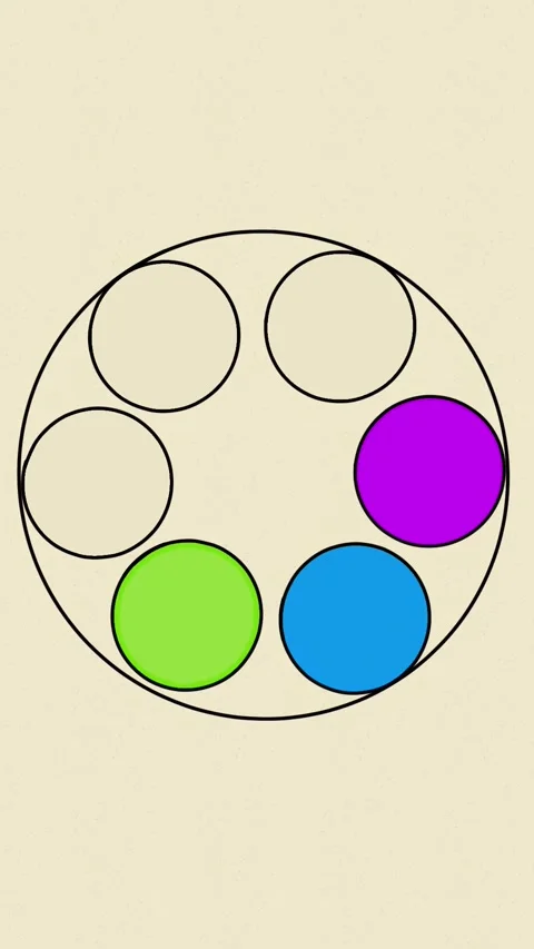 Various colored circles animation. Stock Footage 244051541