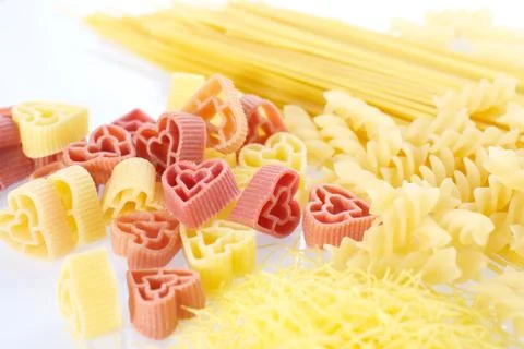 Various Colored Pasta Stock Photos