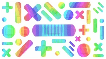 Various Colored Strips of ADHESIVE BANDAGES PLASTER - Colorful Rainbow Style Video stock 85574053