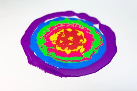 Various colors in circle radius Stock Photos