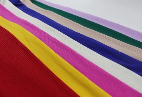 Various colors of cloth Stock Photos