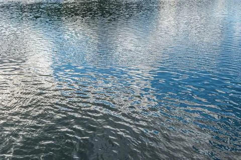 Various colors reflected on the surface of the water Stock Photos