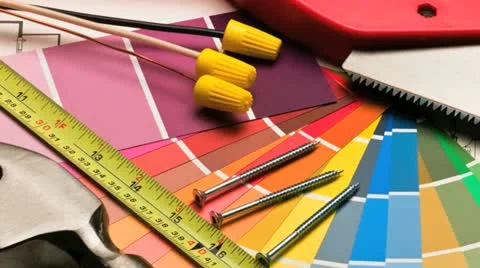 Various construction and diy home improvement tools Vídeos de archivo 21308714