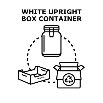 Various containers promoting different packaging and recycling concepts Stock Illustration