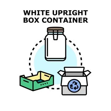 Various containers promoting different packaging and recycling concepts Stock Illustration