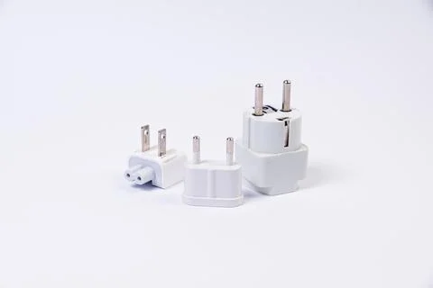 Various converter cables adapters for computers and smartphones HDMI VGA USB Stock Photos