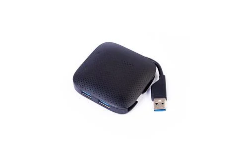 Various converter cables adapters for computers and smartphones HDMI VGA USB Stock Photos