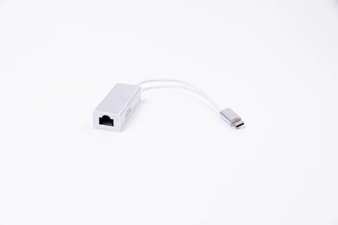 Various converter cables adapters for computers and smartphones HDMI VGA USB Stock Photos