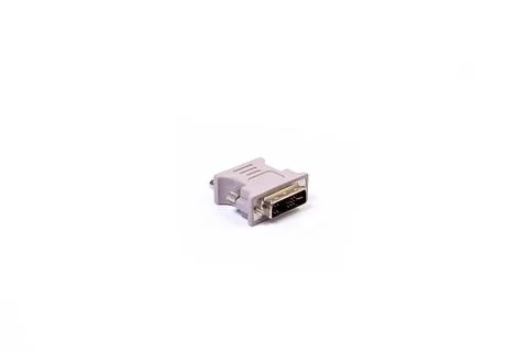 Various converter cables adapters for computers and smartphones HDMI VGA USB Stock Photos