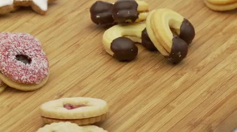 Various cookies looping Stock Footage 8970576