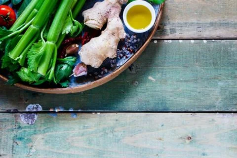 Various cooking ingredients Stock Photos