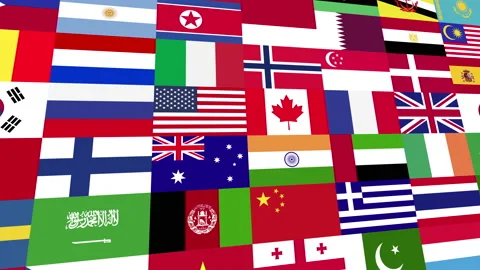 Various Country Flag Stock Footage 229274952