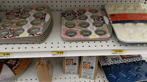 Various Cupcake Cookware Available for Purchase Stock-Footage 151350235