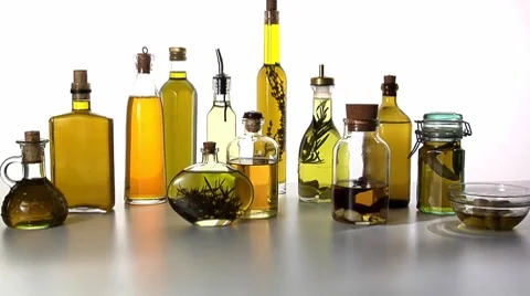 Various different oils Stock-Footage 8574848