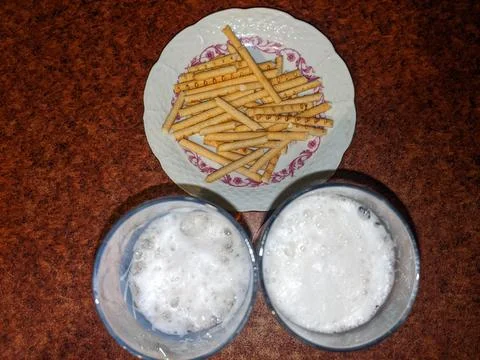 Various drinks - beer, juice, tea, water Stock Photos