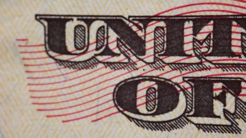 Various elements on a fifty dollar bill Stock Footage 250443345