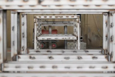 Various elements of metal structures 스톡 사진