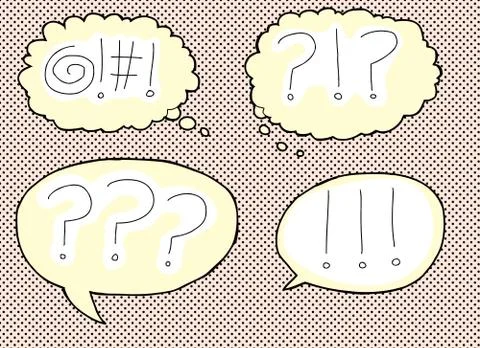 Various Expression Bubbles Stock Illustration