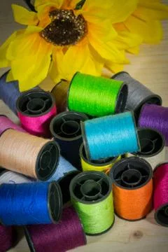 Various fabrics Stock Photos