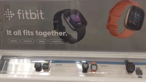 Various Fitbit Watches Stock Footage 147992925