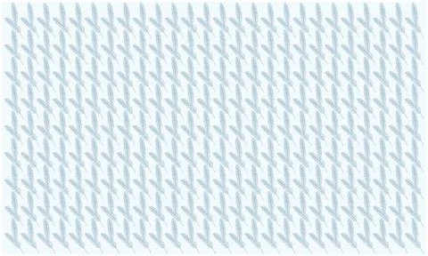 Various flower leaf on light blue background Stock Illustration