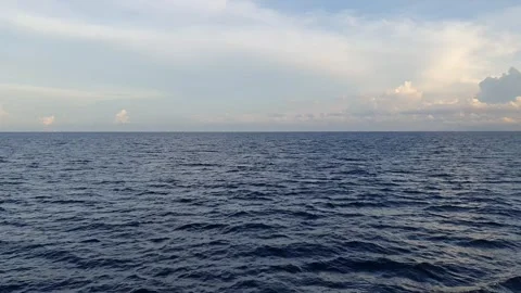Various forms of cloud formations above the Banda Sea Stock Footage 294023661
