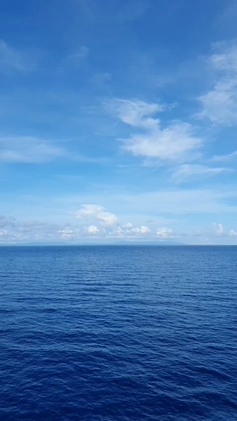 Various forms of cloud formations above the Banda Sea Video stock 294118080