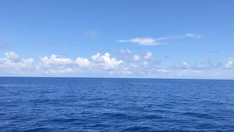 Various forms of clouds above the eastern Indonesian ocean Stock Footage 292407775